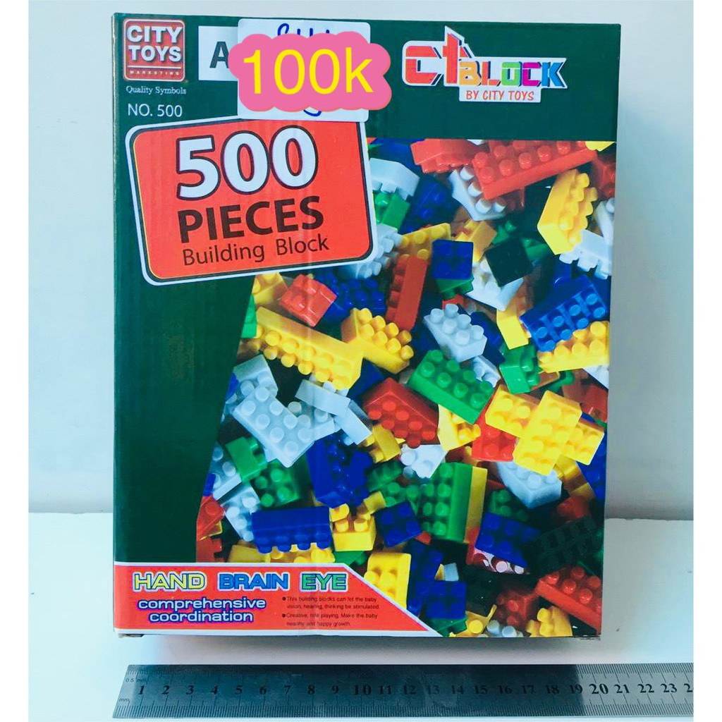 Bộ đồ chơi xếp hình hình khối nhiều màu sắc