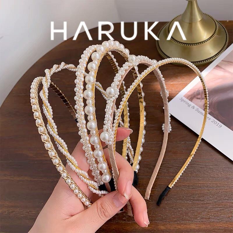Băng đô ngọc, cài tóc hạt trai Hàn Quốc xinh xắn Haruka Accessories