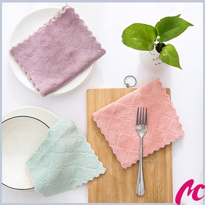 Combo 5 khăn lau bếp đa năng 2 mặt sợi bông siêu thấm nước tiện lợi_CC888