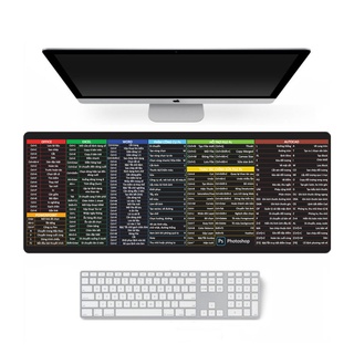 Miếng lót chuột phím tắt máy tính cỡ lớn khổ 30x80x0,2 giá siêu rẻ (Tấm lót bàn di chuột)