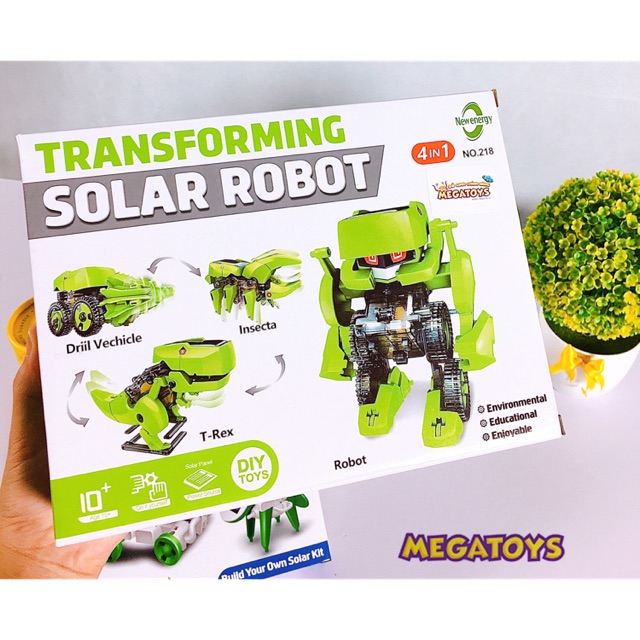 Đồ Chơi Giáo Dục Stem - Lắp Ráp Robot Khủng Long Biến Hình Chạy Bằng Năng Lượng Mặt Trời 218