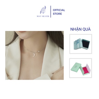 Dây chuyền Moon Star Vòng cổ bạc Ý S925 sang chảnh cá tính Mây Silver V12