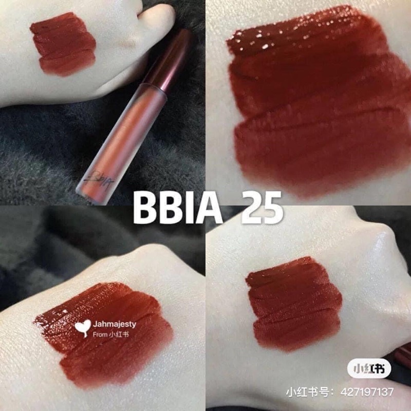 Son kem lì bbia màu 25 son bibia 25 màu nâu đỏ trầm HÀNG CHÍNH HÃNG 100%