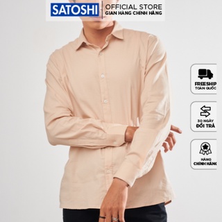 | Satoshi | Áo sơ mi nam SASM51 chất vải nhung tay dài, form slimfit trơn, trẻ trung nhiều màu