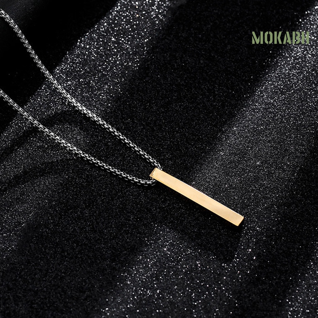 Vòng cổ Bằng Thép Không Gỉ Siêu Nhẹ Màu Sắc Đơn Giản Thời Trang Cho Nam