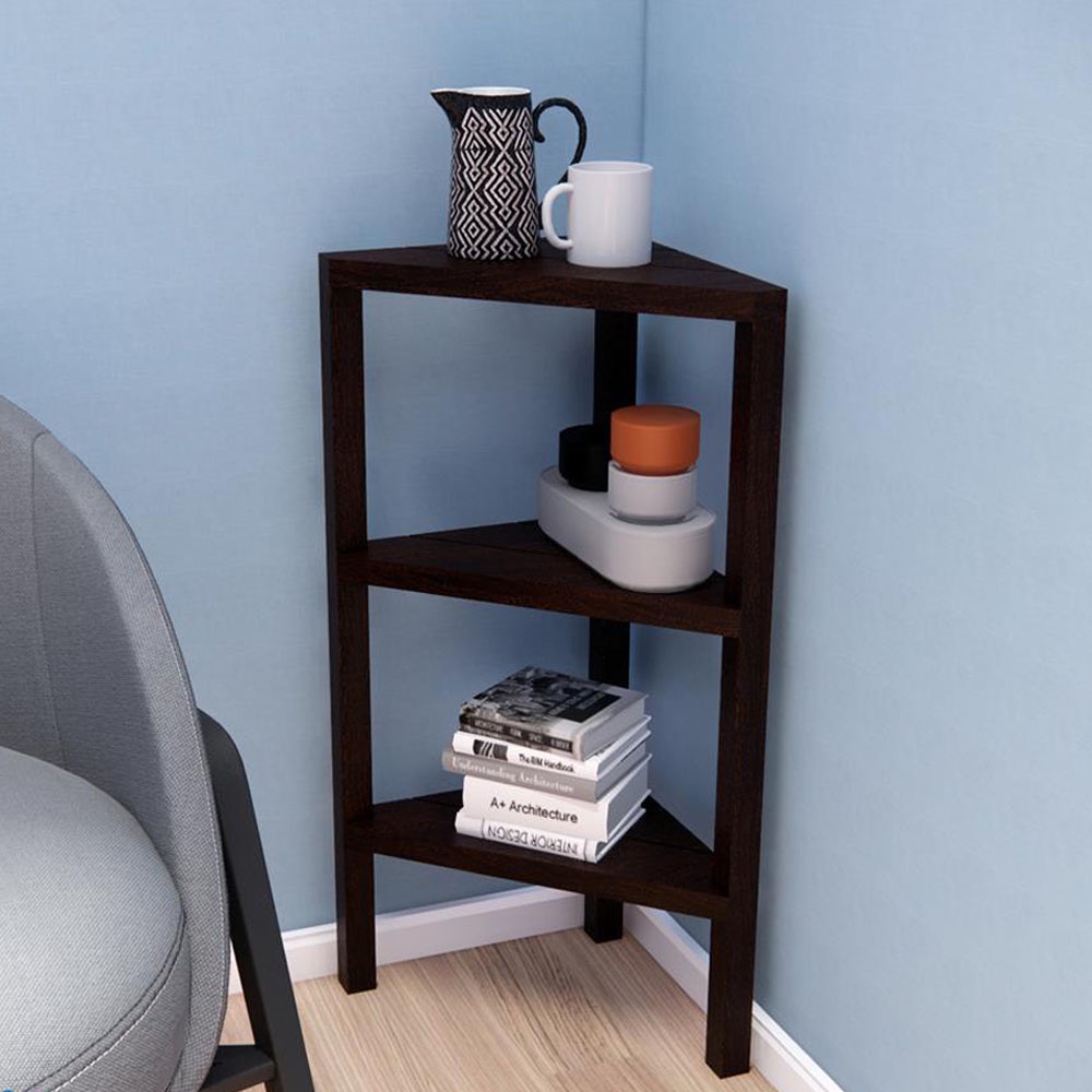 HomeBase STACKO kệ nhựa 3 tầng vân giả gạch BRICK Thái Lan W46.5xH73xD33cm màu nâu