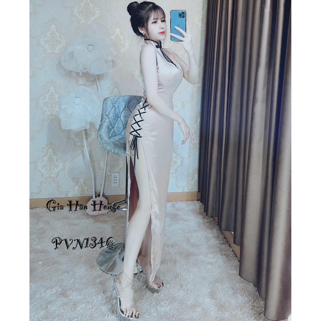 [Mã WASKT304 giảm 15% tối đa 30K đơn 99K] Đầm phi đan dây