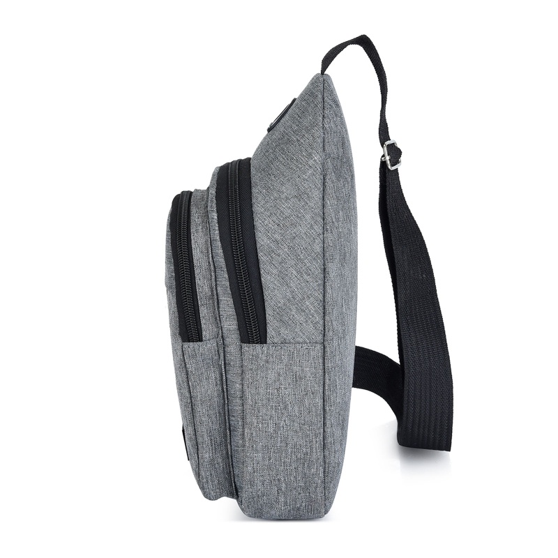 Túi Đeo Chéo Ngực Đựng Điện Thoại Có Cổng Sạc USB Phong Cách Thể Thao