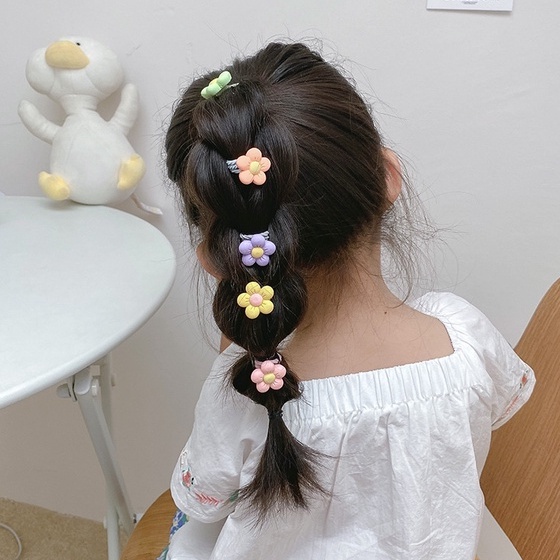 Set 10 chun buộc tóc vòng nhỏ thun buộc tóc mix mẫu đáng yêu cho bé CH08