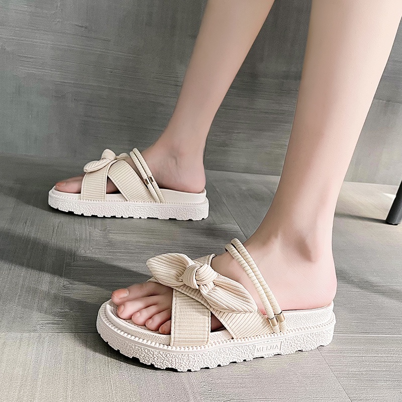 💗 Dép Nữ Đế Dày Dép Lê💗dép đế cao Quai Ngang Thời Trang Mới Cho Nữ
