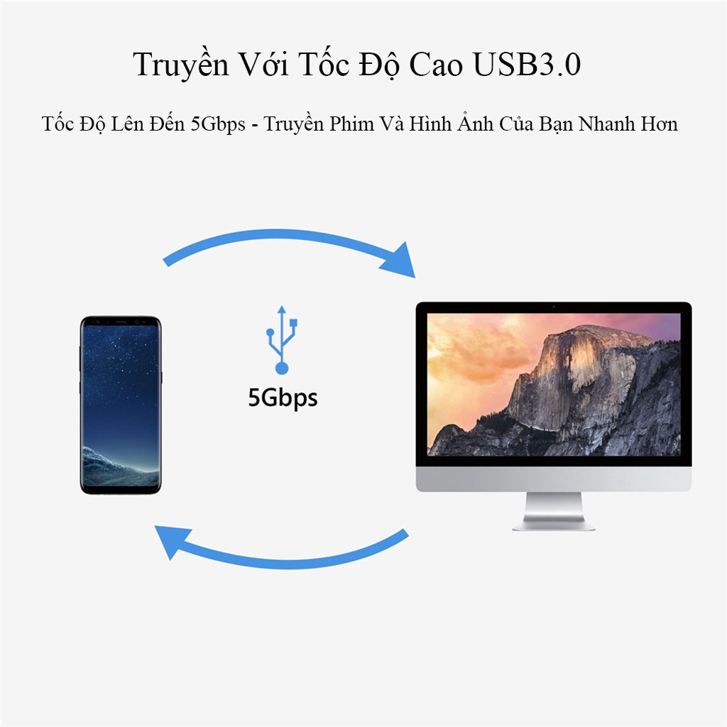 Bộ 2 Dây Chuyển Đổi Dữ Liệu Từ Cổng Type C Và Cổng Micro USB Sang USB OTG Cho Điện Thoại