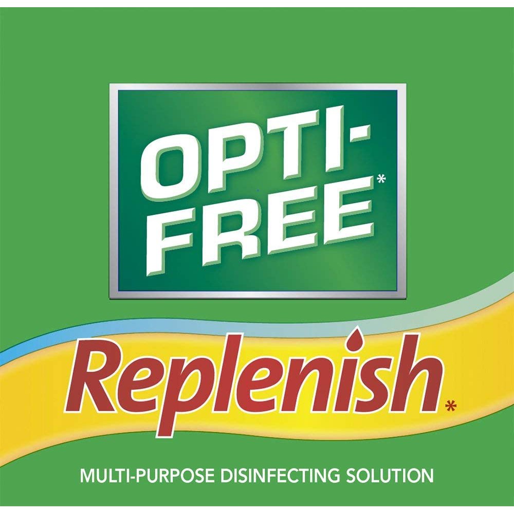 [DATE 2023 - HÀNG MỸ] Nước ngâm lens OptiFree Opti Free Replenish Multi-Purpose Disinfecting Solution 300ML