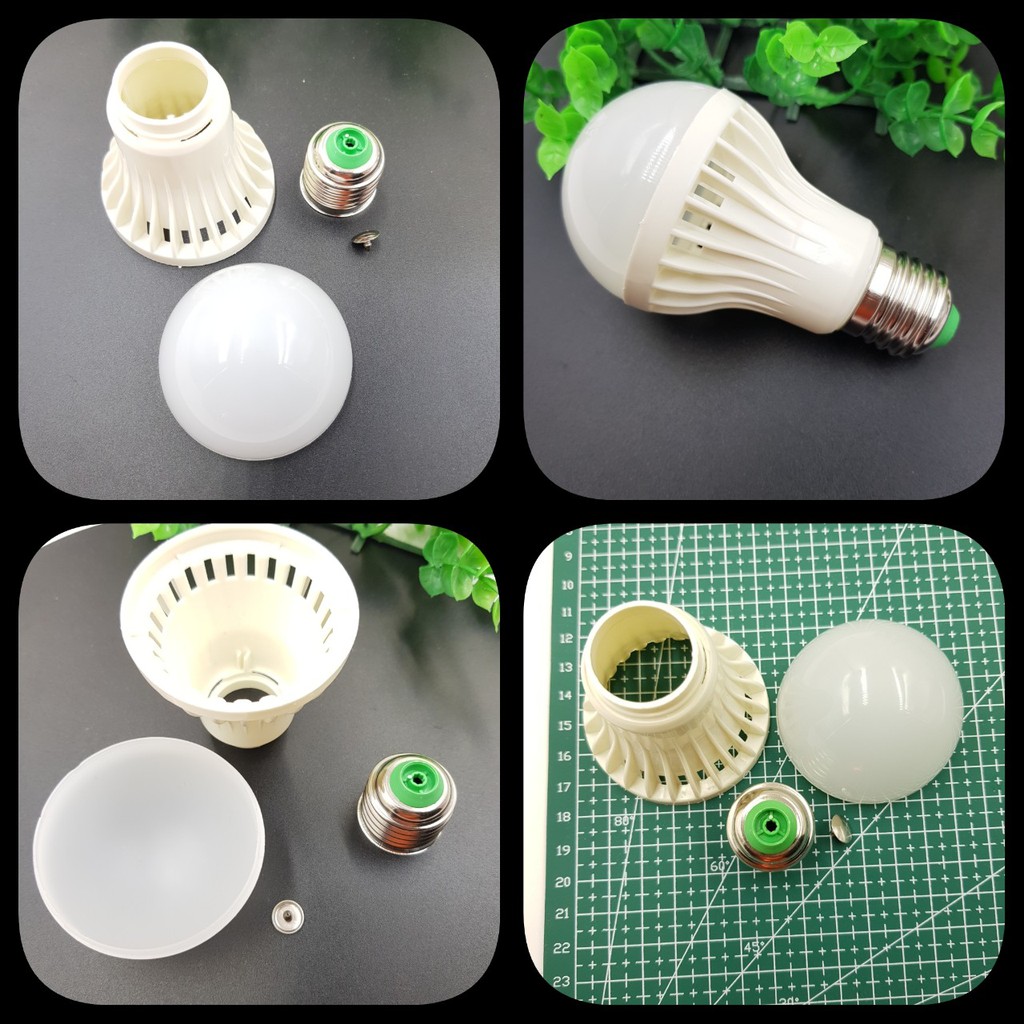 Bộ Vỏ Bóng Đèn E27 Đuôi Đèn Chế Đồ Handmade Trang Trí Tiểu Cảnh