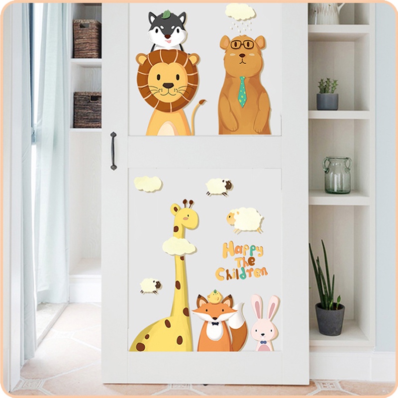 Decal dán tường cho bé trang trí phòng ngủ tủ quần áo SIBU