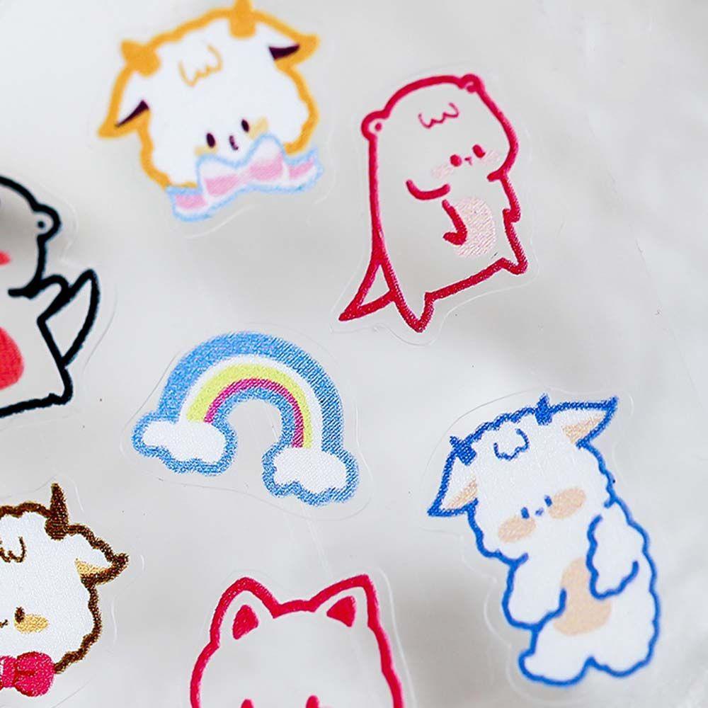 OCEANMAP Miếng Dán Trang Trí Móng Tay Hình Động Vật Siêu Mỏng Dễ Thương