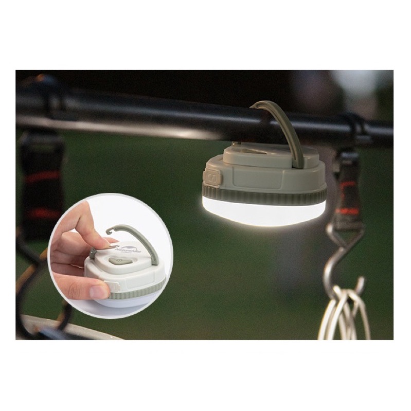Đèn pin treo lều phù hợp cắm trại picnic camping leo núi USB 3 chế độ NatureHike - NH16D300-C