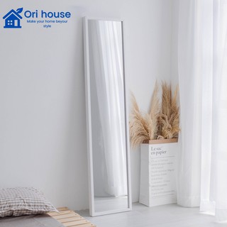 Gương đứng soi toàn thân 40*170cm có chân tựa màu trắng - Natural Miror - N