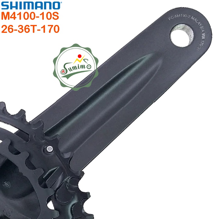 Giò dĩa SHIMANO Deore FC-M4100-26/36T-170mm - Chính hãng
