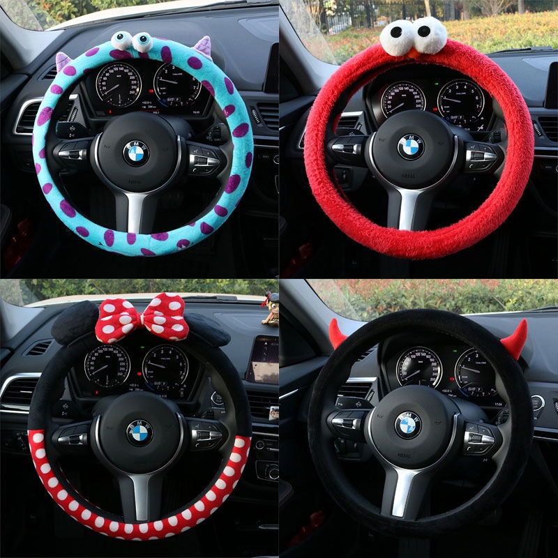 Vỏ Bọc Vô Lăng Xe Hơi Volkswagen LaVida Bằng Lông Nhung Kiểu Hàn Quốc Dễ Thương Xinh Xắn