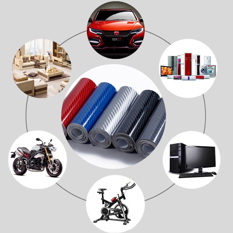 Đề Can DáN Trang Trí ChốNg NướC 5D 152x10cm BằNg SợI Carbon Cho Xe Hơi