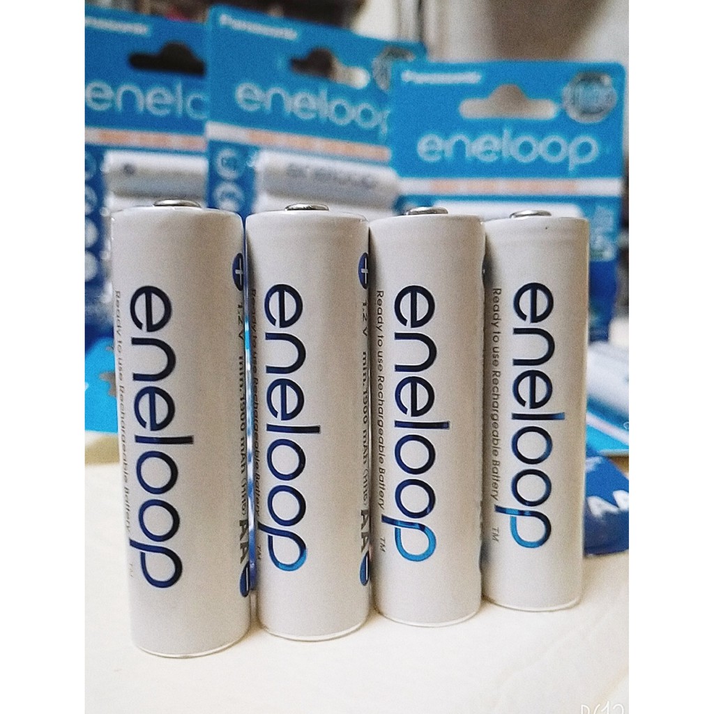 Pin sạc Eneloop công nghệ nhật bản AA, AAA ( 800mAh, 950mAh, 1900 mAh, 2500mAh, 2550mAh ) Trắng, Đen