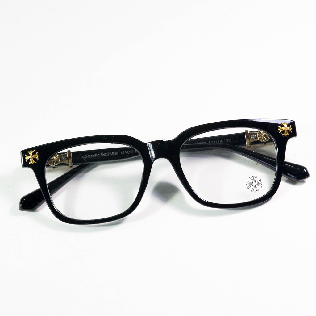 Gọng kính Chrome Hearts phiên bản cao cấp -vuông cá tính gọng nam nữ nhựa dẻo cao cấp
