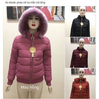 Khoác phao mũ lông