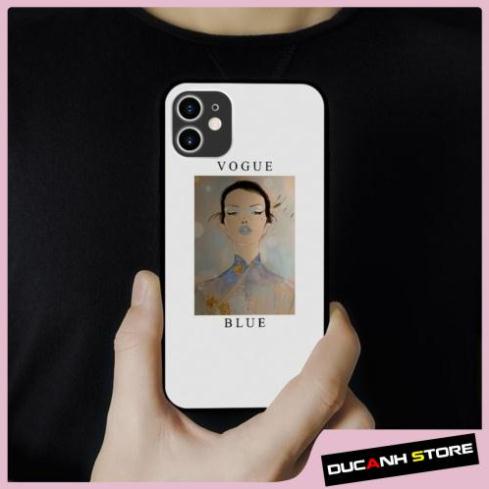Ốp lưng iphone hình Lady In A Flower Vogue Blue collage art cubism cho nam  cho các dòng SAMSUNG PAP20211075