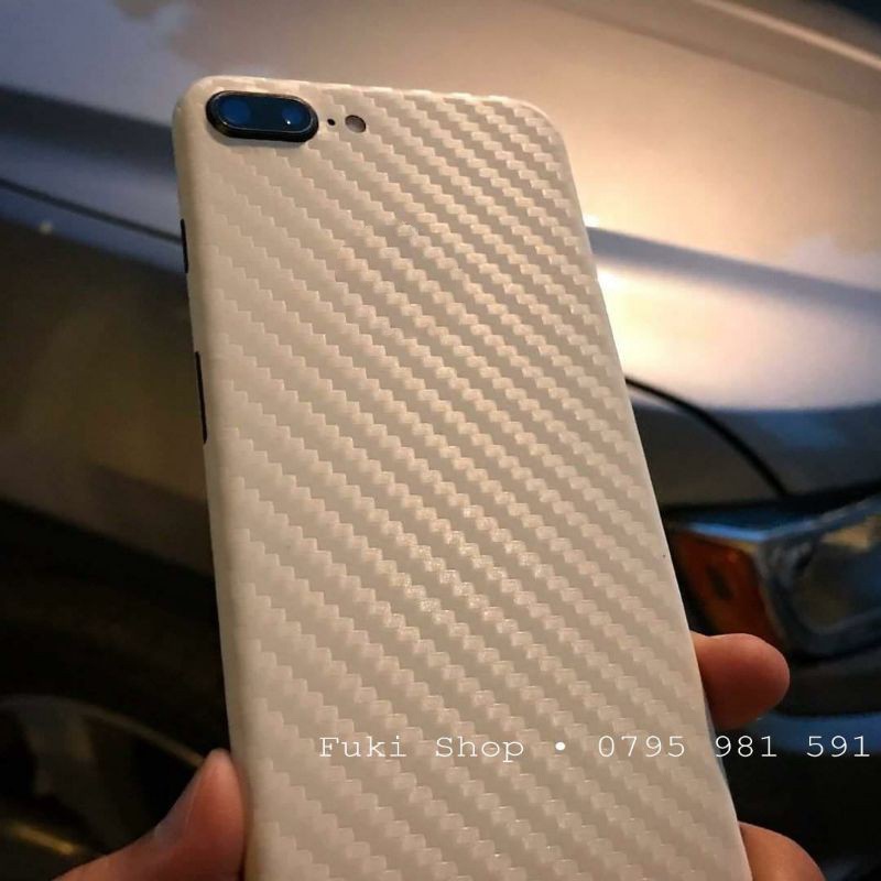 Tấm Dán Skin FULL Sợi Carbon &lt;MÀU&gt;  5 6 7 8 6plus 7plus 8plus X XS XR XSMAX 11 PRO MAX