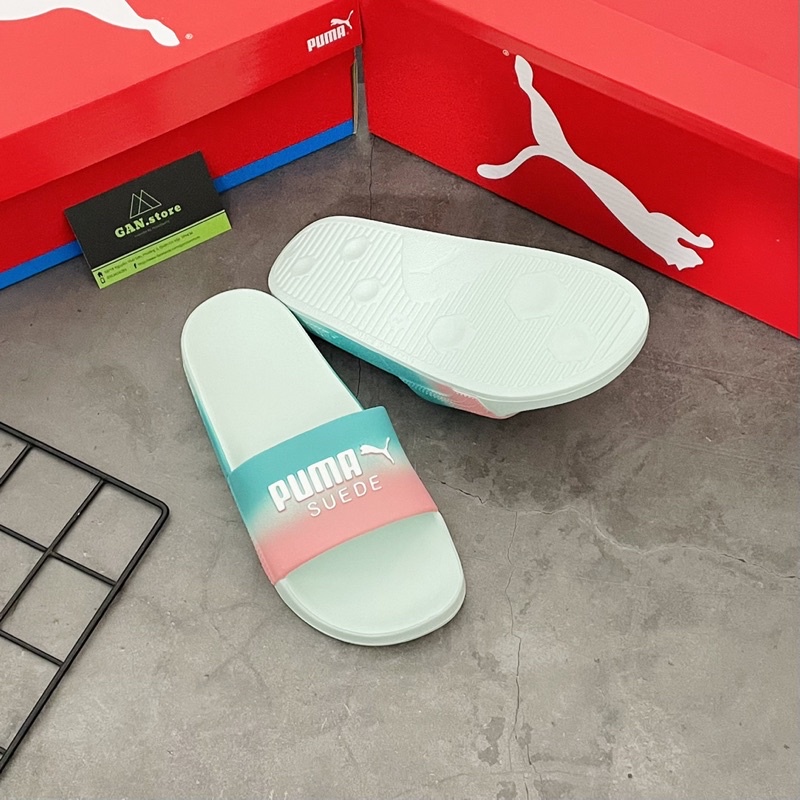 Dép Đúc Puma Màu Xanh Ngọc Cực Đẹp - Dép Đúc Chống Nước