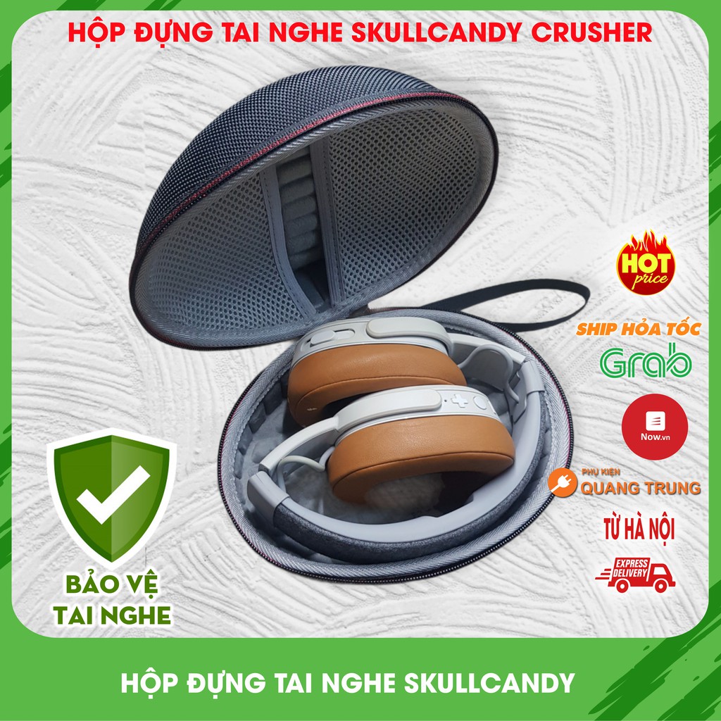 Hộp đựng tai nghe headphone thích hợp cho skullcandy crusher, hesh 3