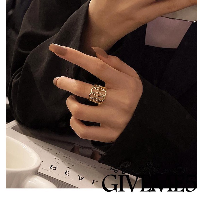 Nhẫn hở đeo chéo thời trang cho nữ