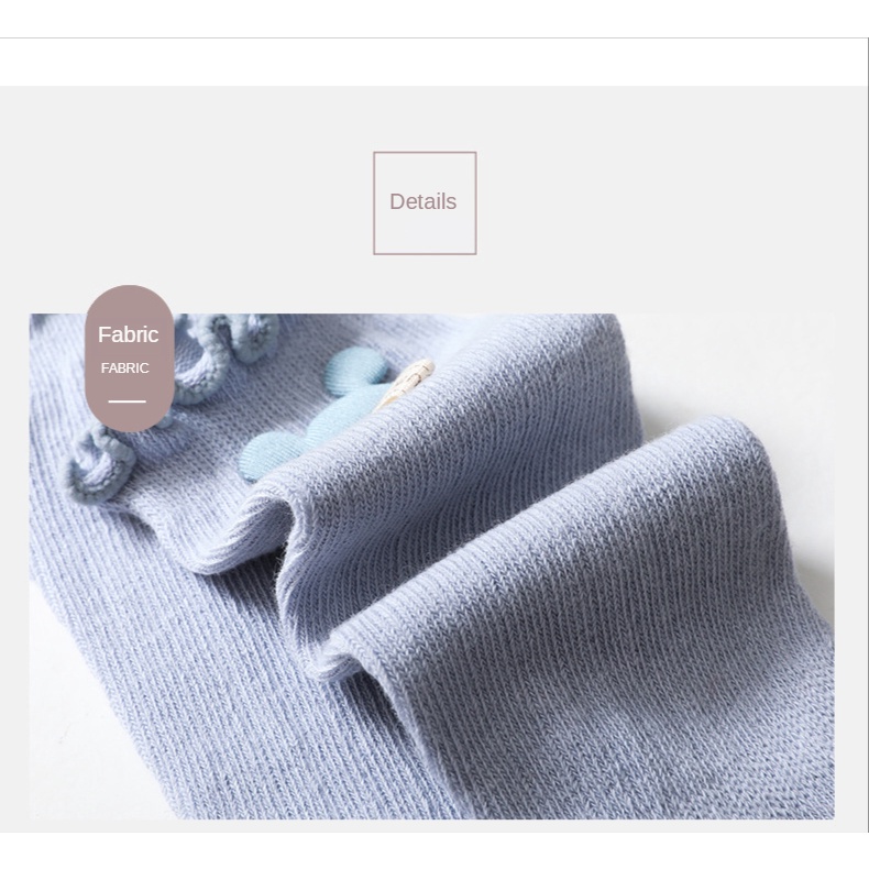 Vớ Cotton Dài Qua Gối Chống Muỗi Họa Tiết Hoạt Hình Cho Bé Sơ Sinh