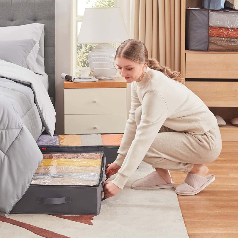 Túi Đựng Đồ Chơi / Chăn Mền / Quần Áo Cửa Sổ 5 Ngăn Trong Suốt Có Thể Điều Chỉnh Kích Thước