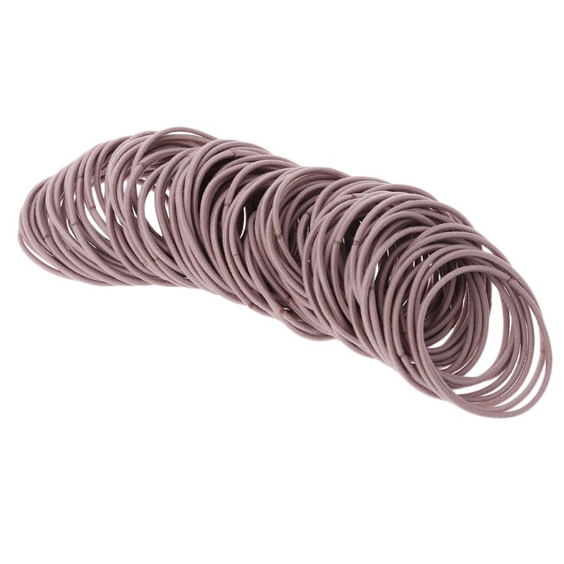 Set 20 / 50 / 100 Dây Chun Buộc Tóc 5cm Phong Cách Hàn Quốc Dành Cho Nữ