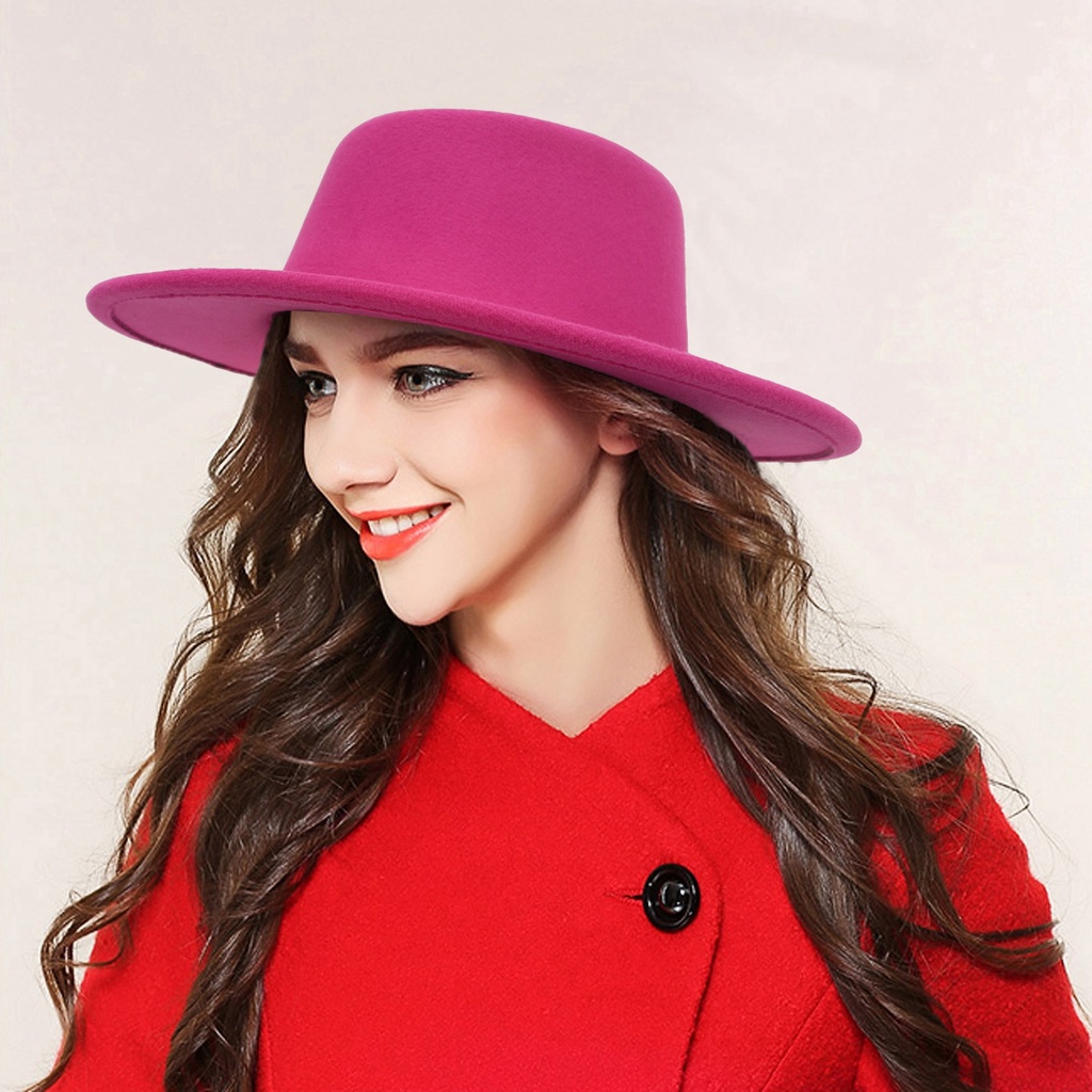 Nón Vành Tròn Màu Trơn Thời Trang Cho Nữ