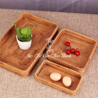 Set khay mây guột xịn 3 món( có bán lẻ)