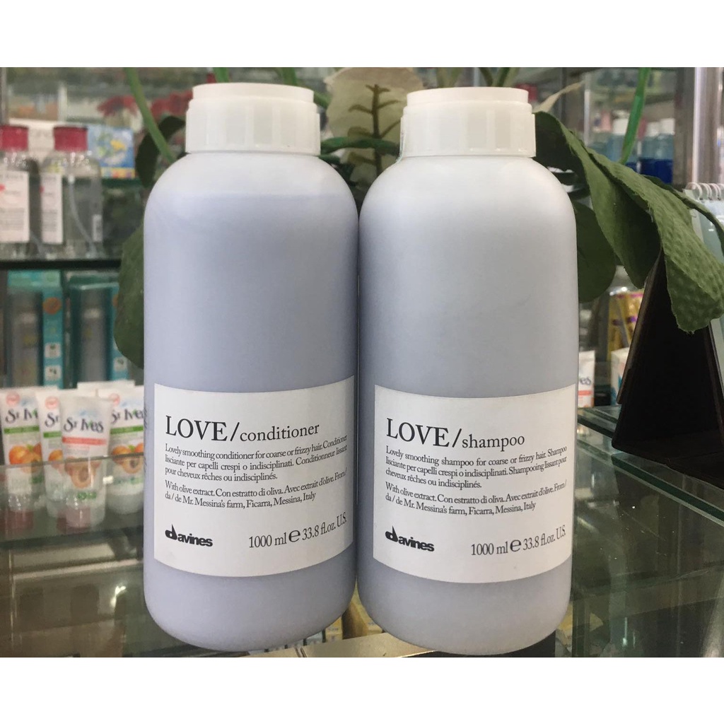 Dầu gội xả siêu mượt Davines Love Smoothing 1000ml