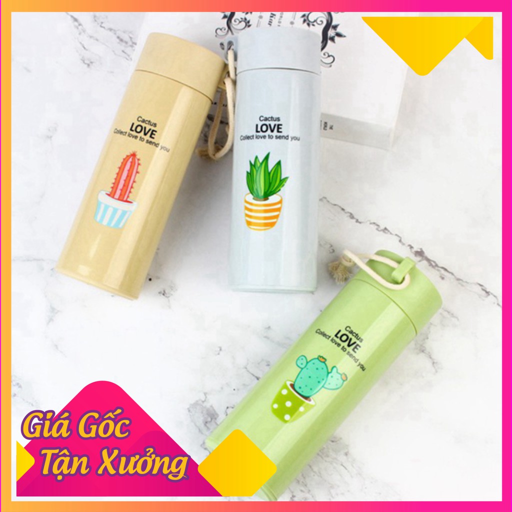 @ FREESHIP Bình đựng nước lõi thủy tinh họa tiết xương rồng dễ thương dung tích 400ml (BXR10) GIÁ TỐT CHỈ CÓ Ở TIỆN ÍCH 