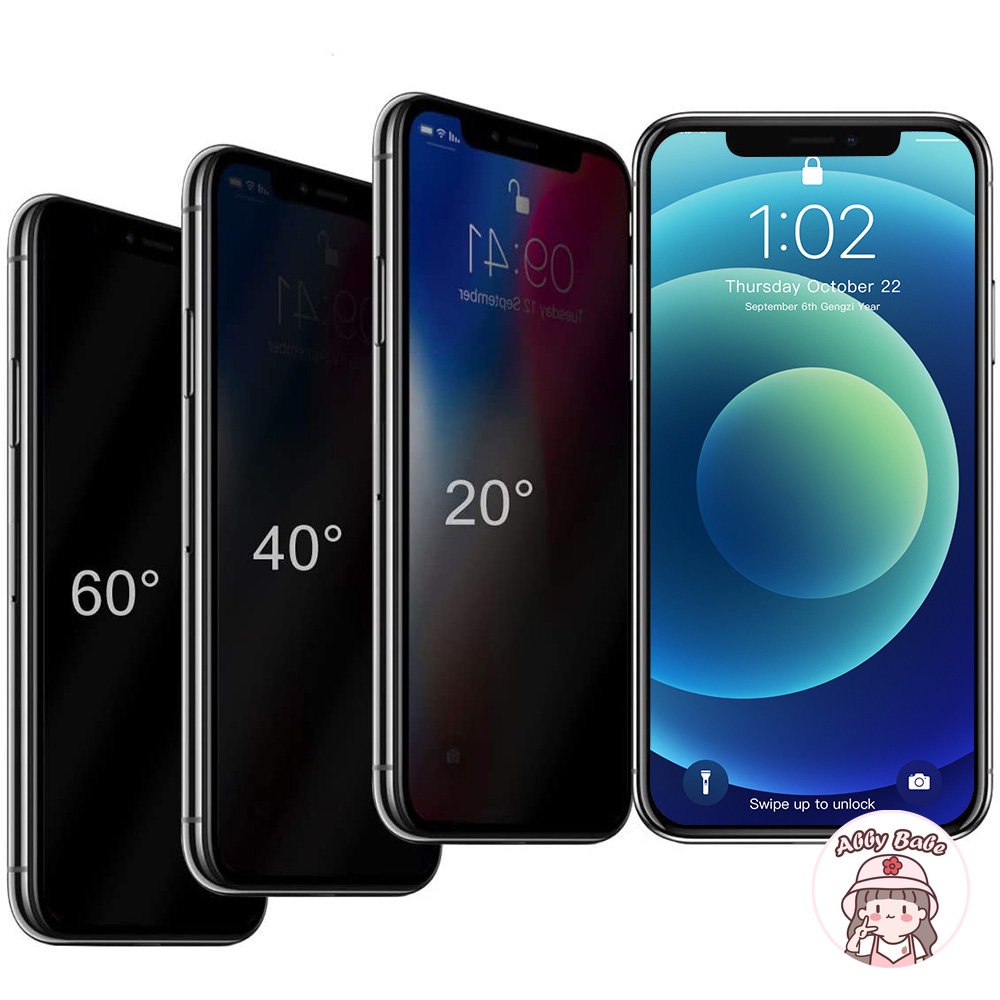 Kính Cường Lực 20D Gốm Chống Nhìn Trộm Bảo Vệ Màn Hình Cho Iphone 14 Pro Max 11 13 12 11 Pro Max X XS