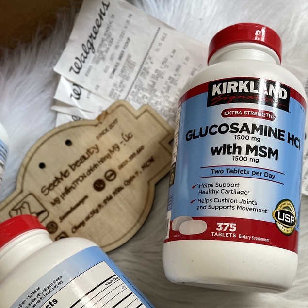 Viên Uống Hỗ Trợ Xương Khớp Glucosamine Kirkland HCL 1500mg Mỹ 375 viên SeeMe beauty VA-018