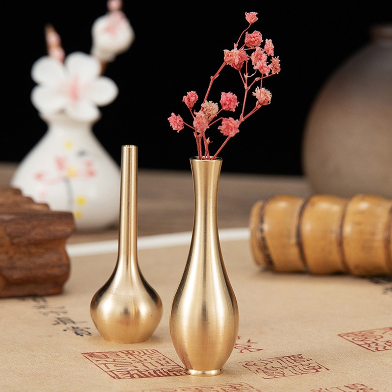 ✿ Bình Hoa Mini Bằng Kim Loại Đồng Nguyên Chất Trang Trí Bàn Tiệc Cưới