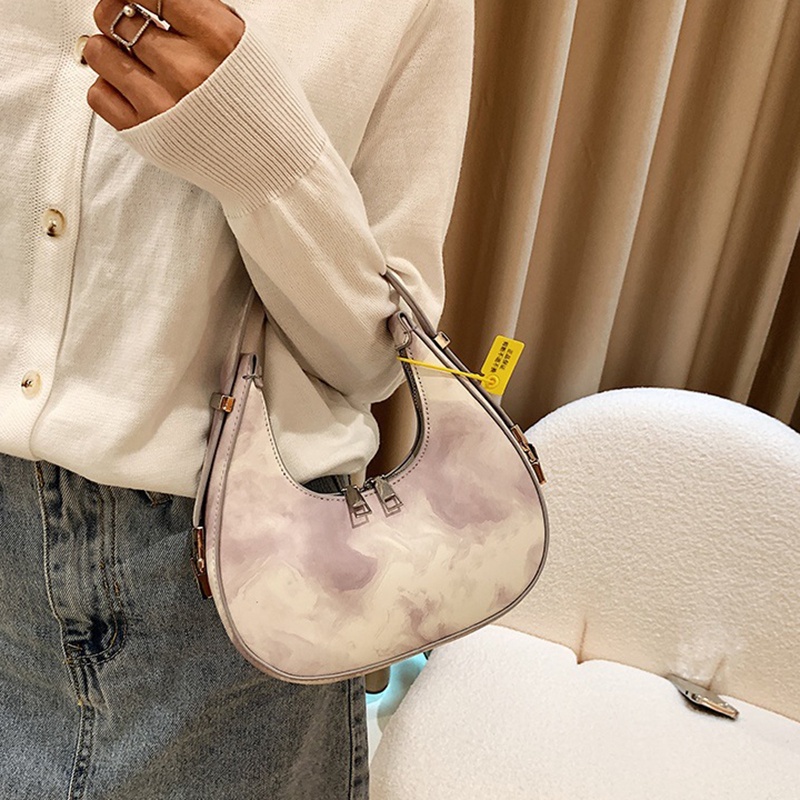 Túi đeo vai IELGY có khóa kéo nhuộm màu thời trang chất lượng cao dành cho nữ