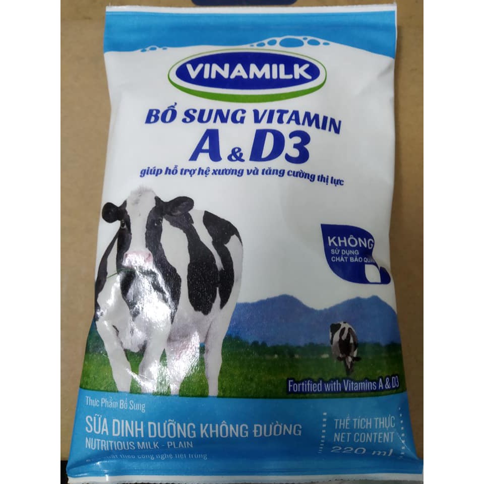 Sữa Dinh Dưỡng VNM không đường 220ml