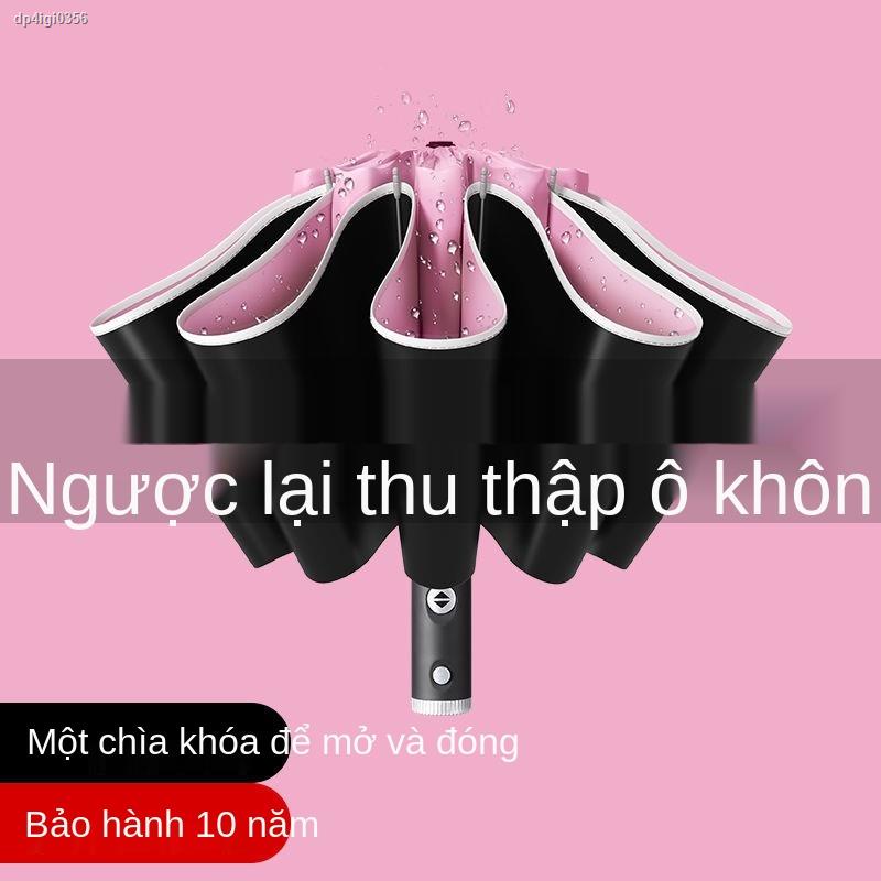 【2021】Ô hoàn toàn tự động cho nam và nữ gấp lớn chắc chắn mưa nắng chống kép tô ngược