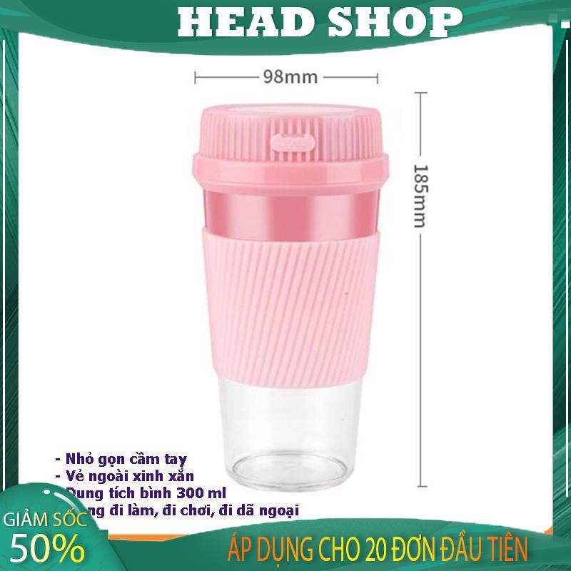 Máy xay sinh tố cầm tay 37W 250ml pin sạc USB ép trái cây mini kiêm cốc uống tiện dụng ép nhanh D01 HEADSHOP