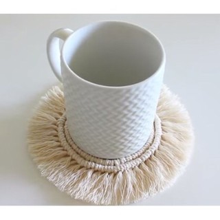 Đế lót ly Macrame tròn HANDMADE CÓ SẴN