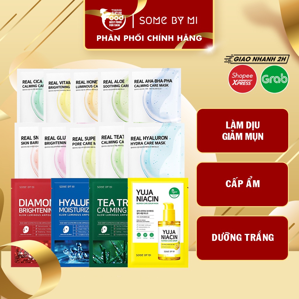 Mặt nạ giấy dưỡng da cao cấp Hàn Quốc Some By Mi Mask Sheet