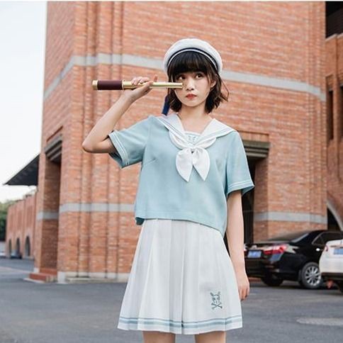 Set Áo Sơ Mi Tay Ngắn Phối Chân Váy Thời Trang Cho Nữ | BigBuy360 - bigbuy360.vn