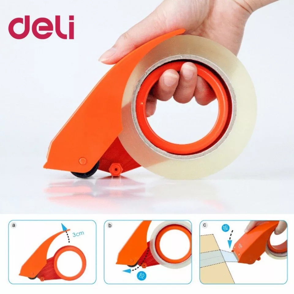 Cắt Băng keo Băng Dính, khổ rộng 5cm Cuộn Nhỏ Dưới 1 kg Deli 801